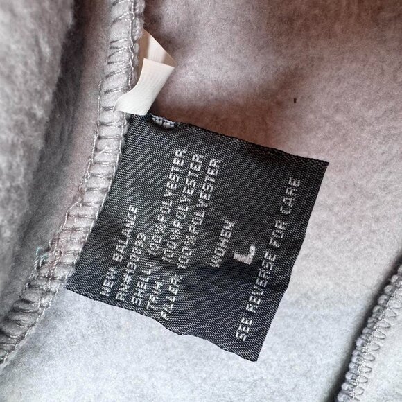 New Balance Quilted Micro Fleece Womens size L Outdoors Hiking Gorpcore Spring - Picture 2 of 5